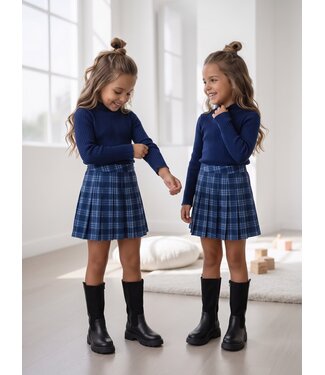 Navy Check Set – Blauw