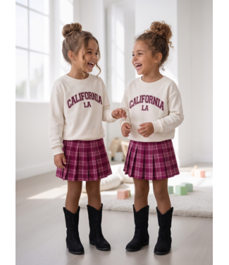California Check Set – Bordeaux