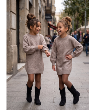 Cozy Sweater Dress – Taupe