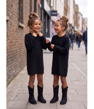 Cozy Sweater Dress – Zwart