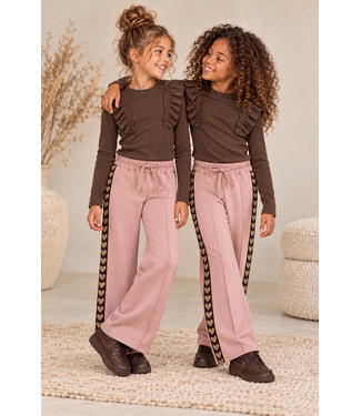 Golden Heart Flared Pants – Roze