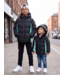 Icon Colorblock Winterjas – Zwart/Mint (Verzenddatum 1 okt)