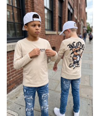 Icon Original Urban Bear Longsleeve – Beige (verzenddatum 4 okt)