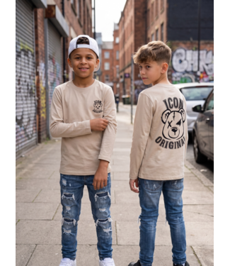 Icon Original Teddybeer Longsleeve – Beige (verzenddatum 4 okt)