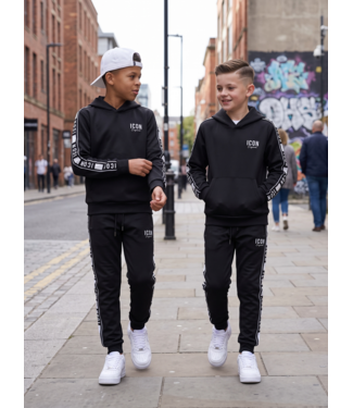 Icon Tape Tracksuit – Zwart/Wit (Verzenddatum 4 okt)