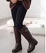 Classic Gold Detail Boots – Marron (verzenddatum 1 okt)