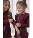 Ruffle Rib Top & Tasje - Bordeaux