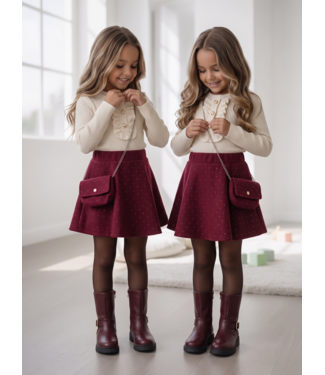 Royal Sparkle Dress & Bag – Bordeaux