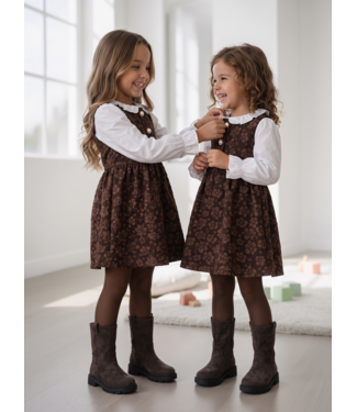 Vintage Blossom Dress – Marron