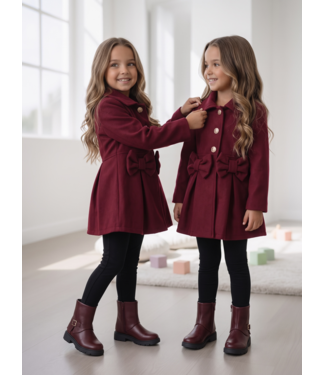 Belle Bow  Trenchcoat – Bordeaux