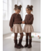 Studded Skirt Set – Beige/Bruin