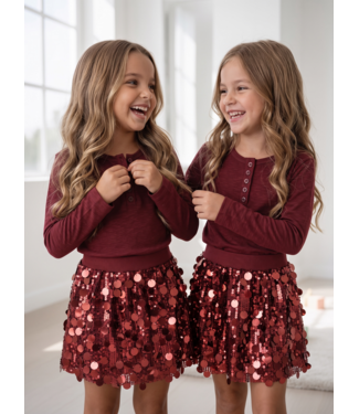 Merlot Sequin Party Set – Bordeaux