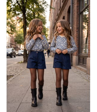 Blue Meadow Short Set – Navy