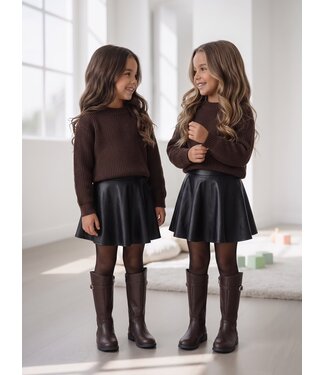 Cocoa Leatherlook Set – Bruin