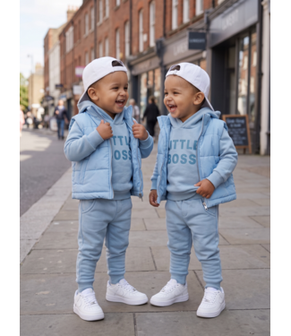 Little Boss Bodywarmer Set - Licht blauw