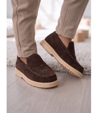 Suedelook Loafers - Bruin