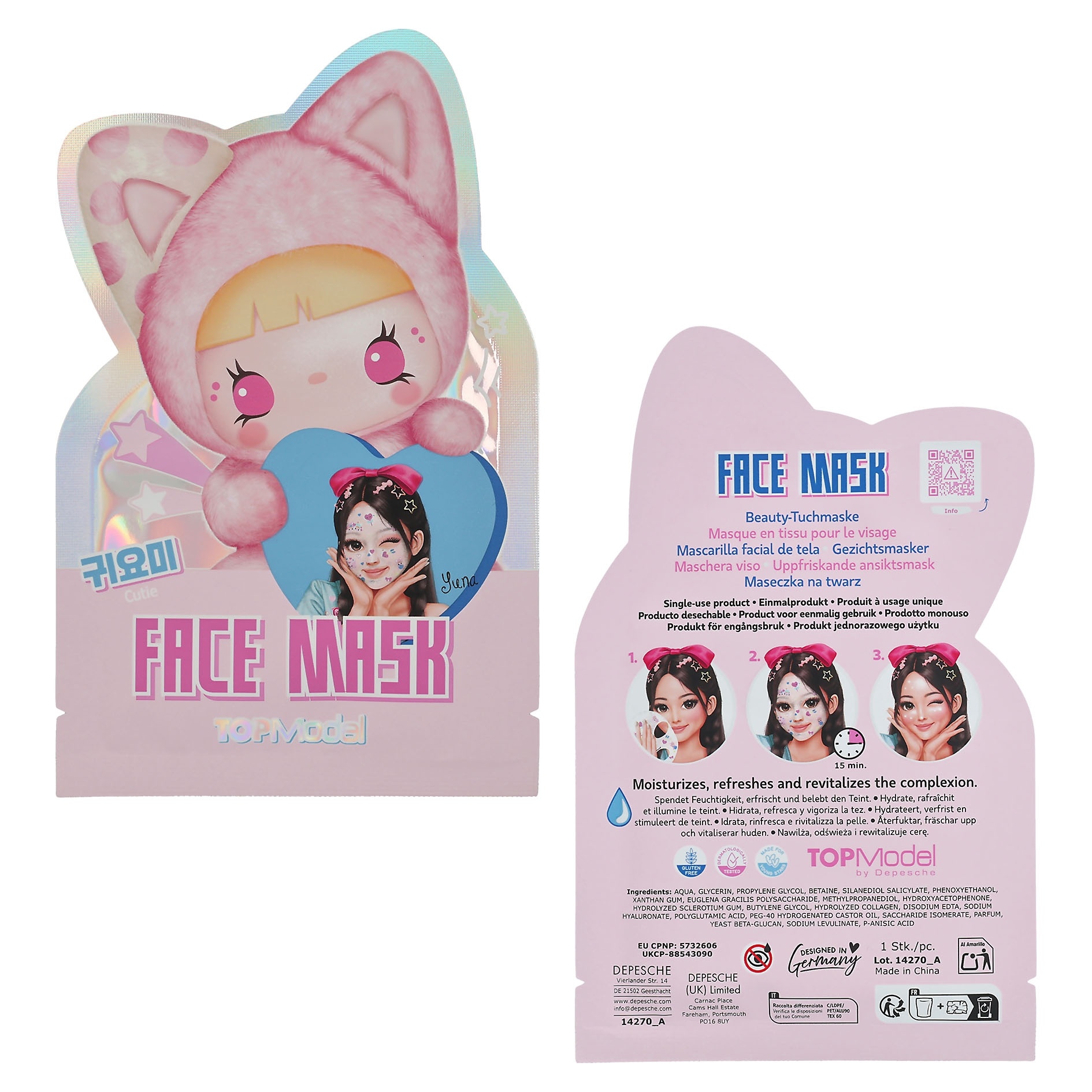 TOPModel TOPModel YOUYOU K-Pop Hydraterend Gezichtsmasker