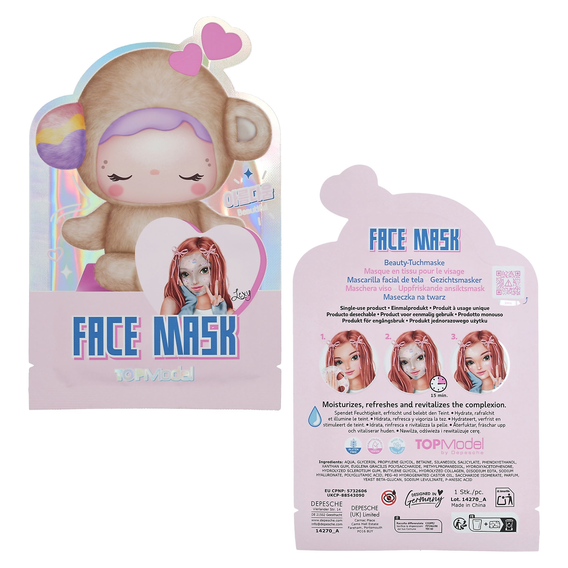 TOPModel TOPModel YOUYOU K-Pop Hydraterend Gezichtsmasker