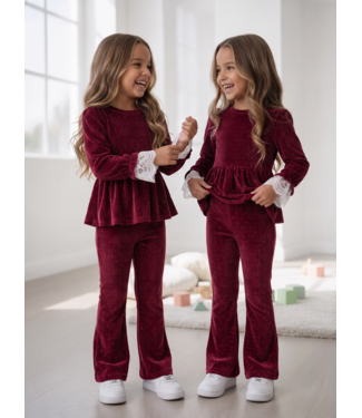 Lace Sparkle Set – Bordeaux