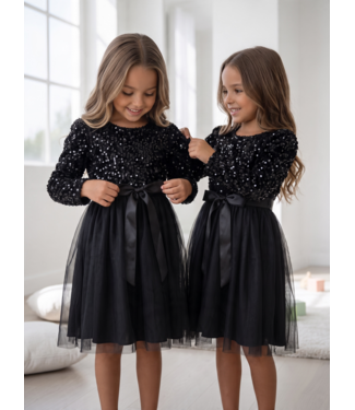 Sparkle Dress & Bag – Zwart
