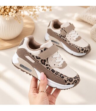 Wild Steps Sneakers - Leopard Bruin/Beige (Verzenddatum 19 okt)