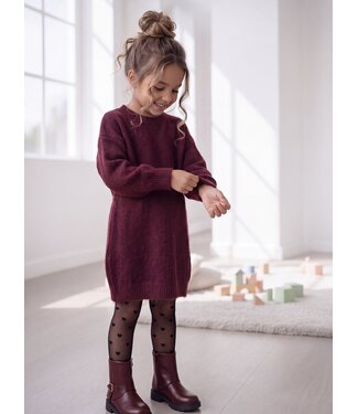 Cozy Sweater Dress – Bordeaux