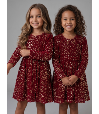 Glitter Jurk - Rood