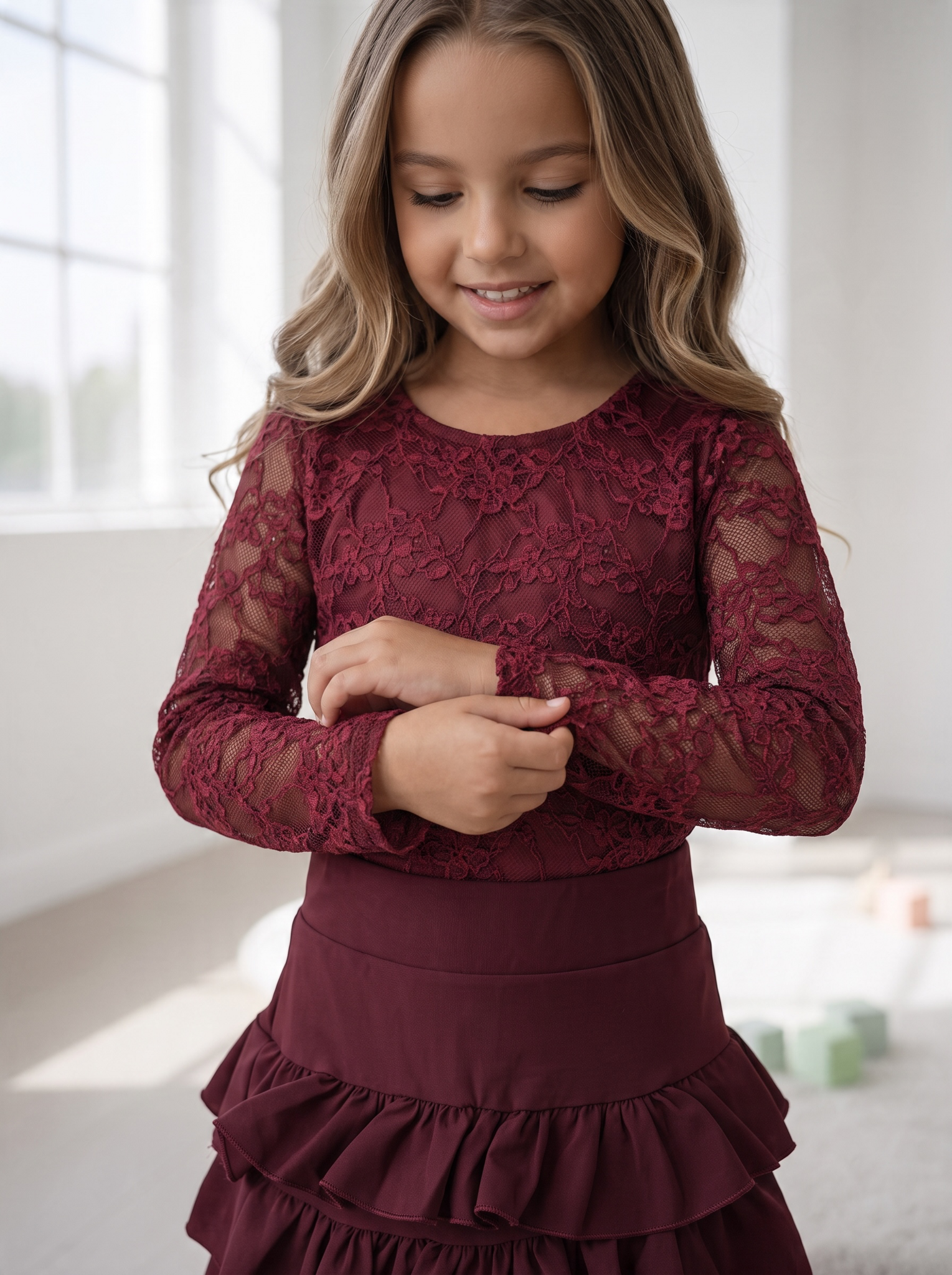 Lace Top – Bordeaux