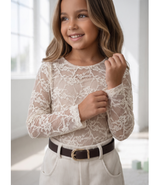 Lace Top – Beige