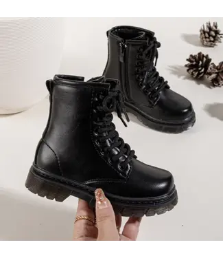 Classic Lace Boots - Zwart  (Verzenddatum 22 okt)