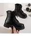 Classic Lace Boots - Zwart