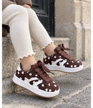 Polka Dots Sneakers - Bruin  (Verzenddatum 19 okt)