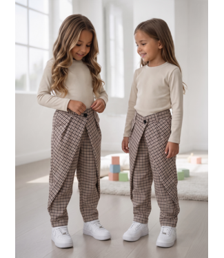 Check Wrap Broek