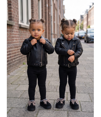 Classic Biker Leatherlook Jacket – Zwart