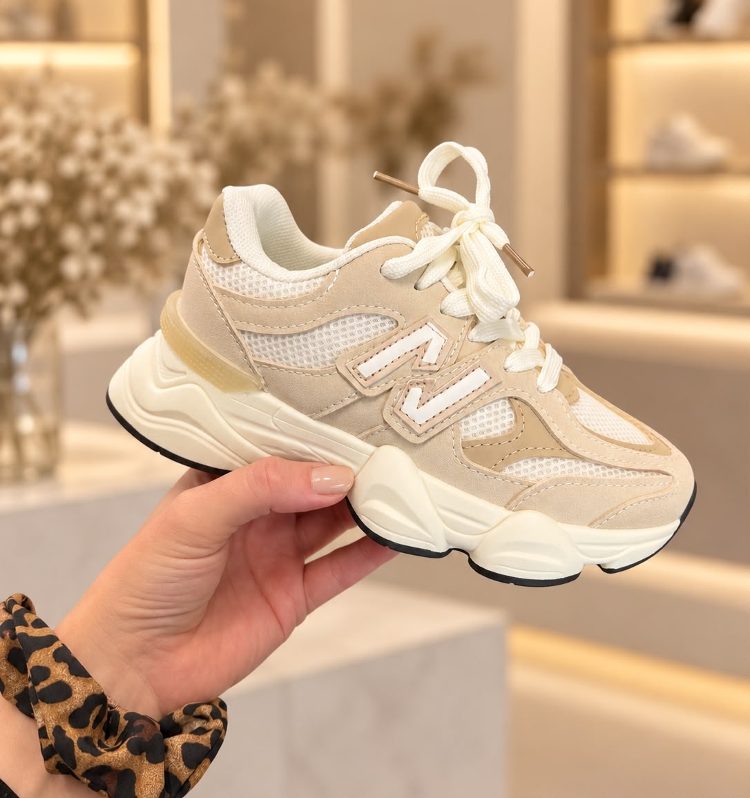 Nova Chunky Sneakers - Beige