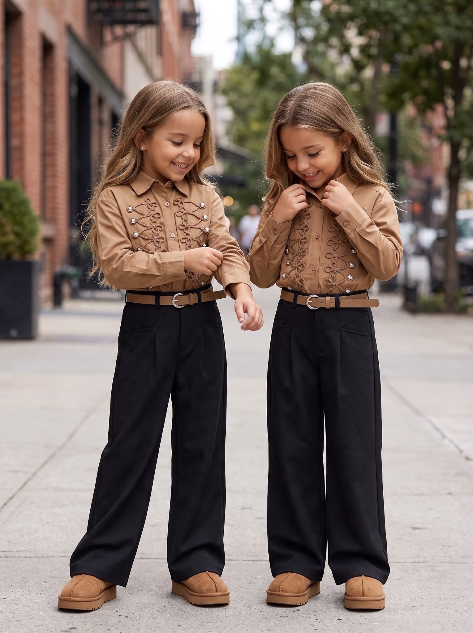 Wide Leg Pantalon Zwart – Met Riem