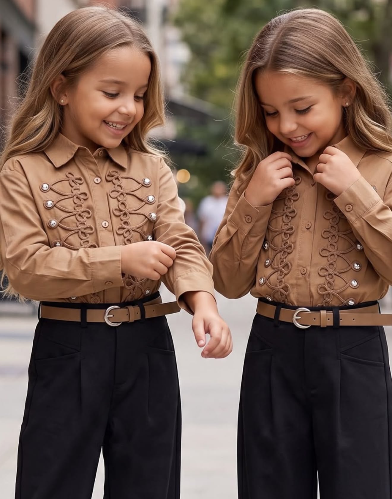 Royal Detail Blouse - Choco