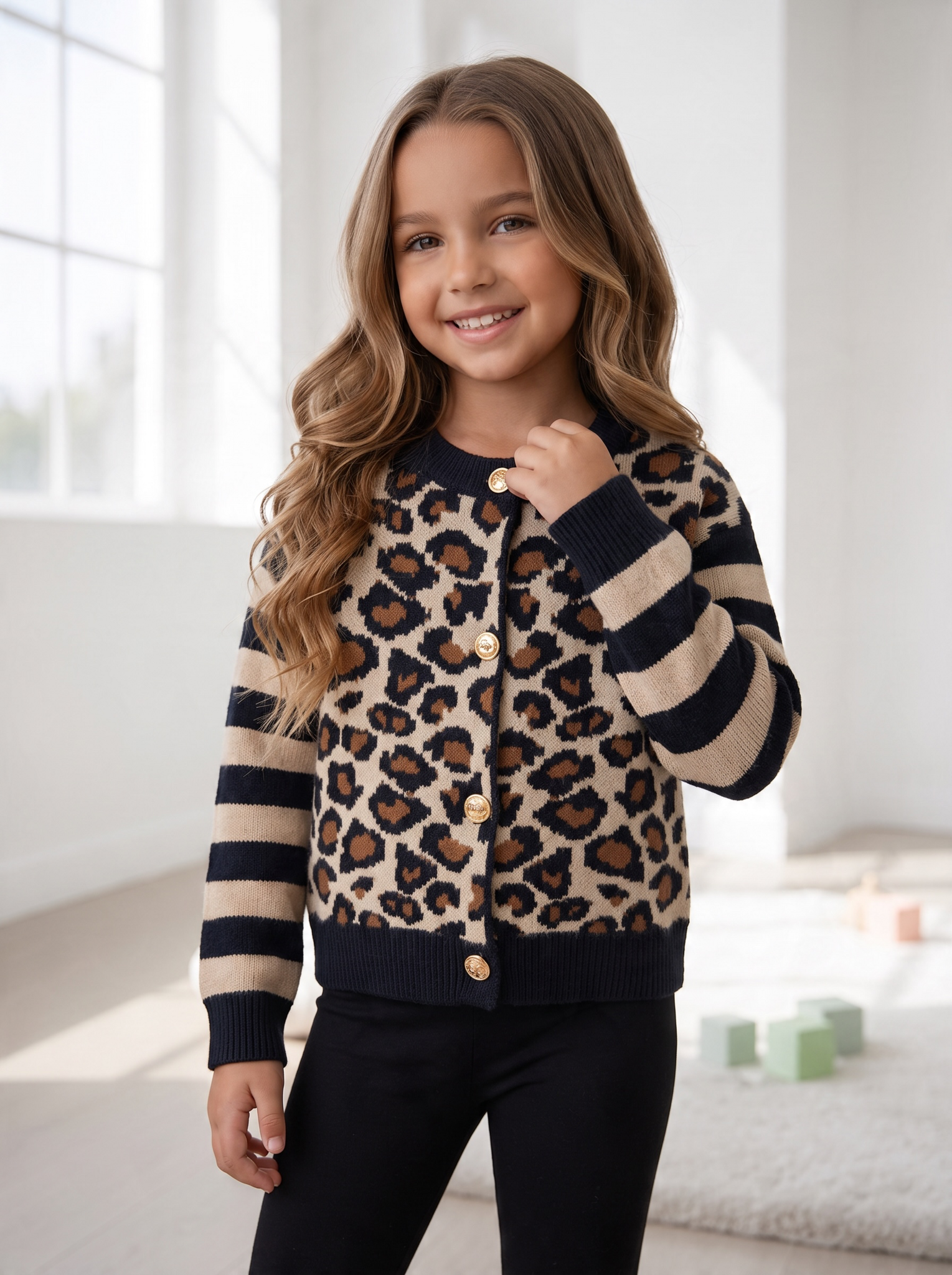 Leopard Stripe Vest