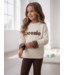 Iconic Leopard Knit Sweater – Ecru