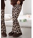 Velvet Leopard Flared Broek