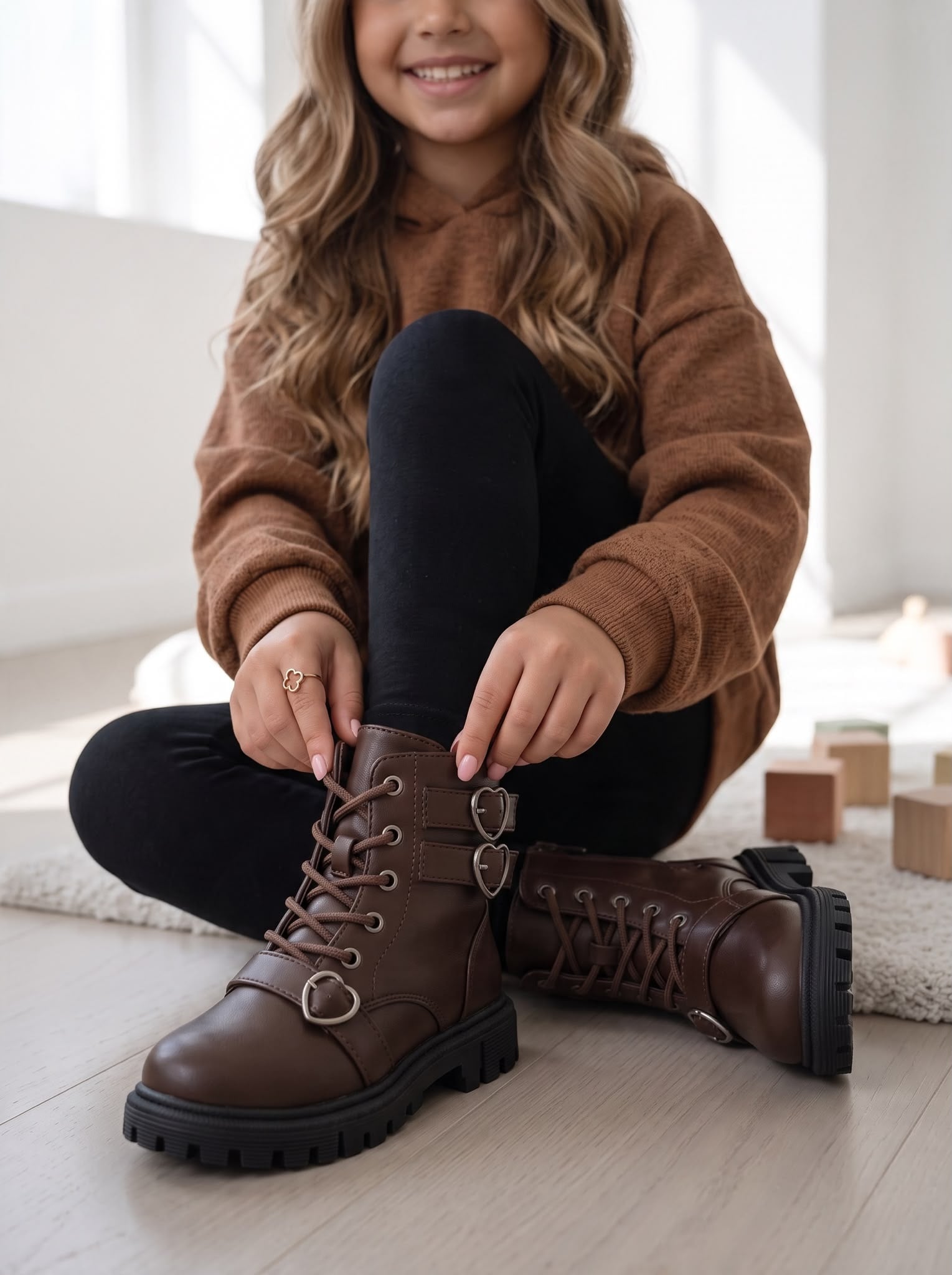 Lace & Love Boots - Bruin