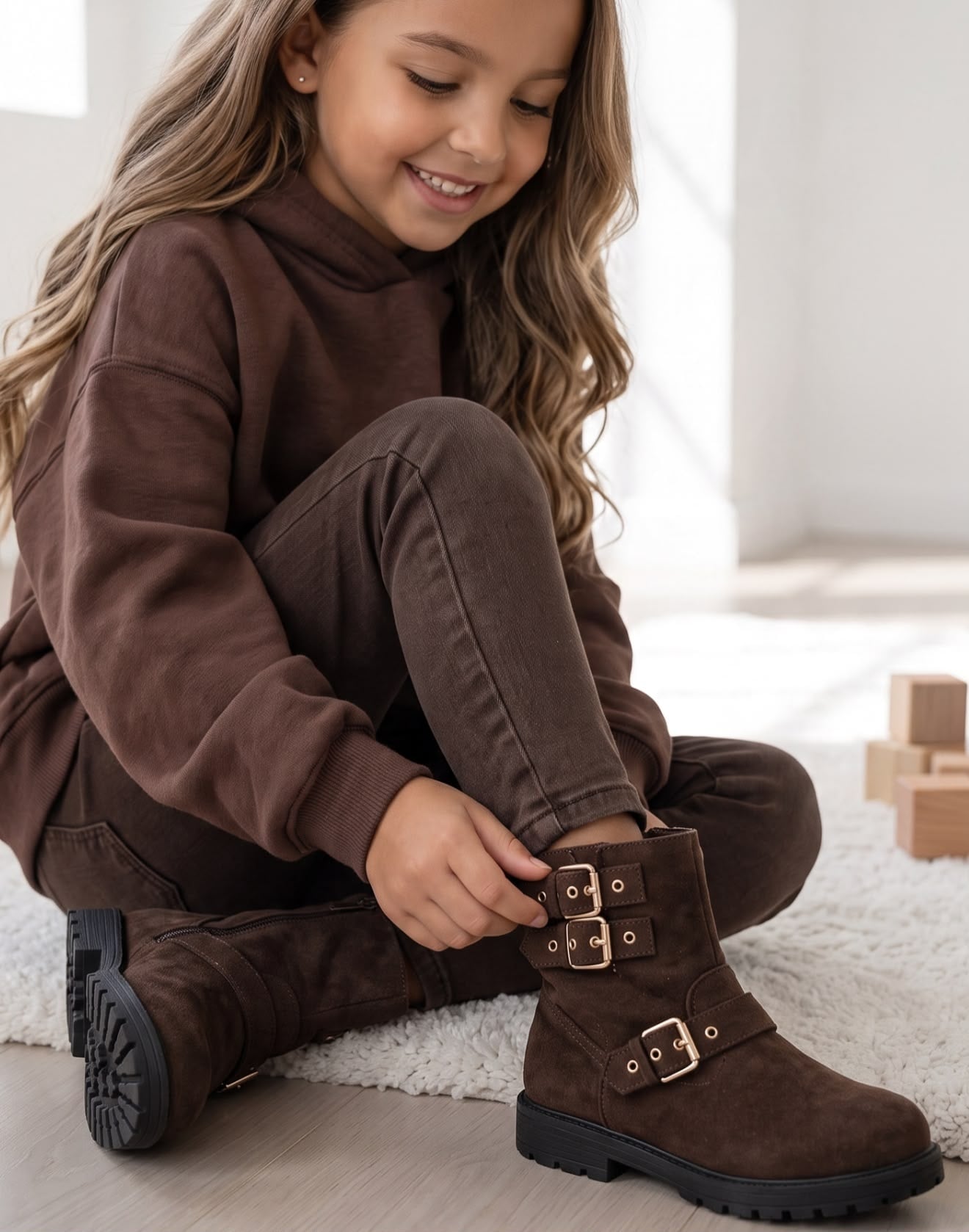 Triple Buckle Boots - Bruin