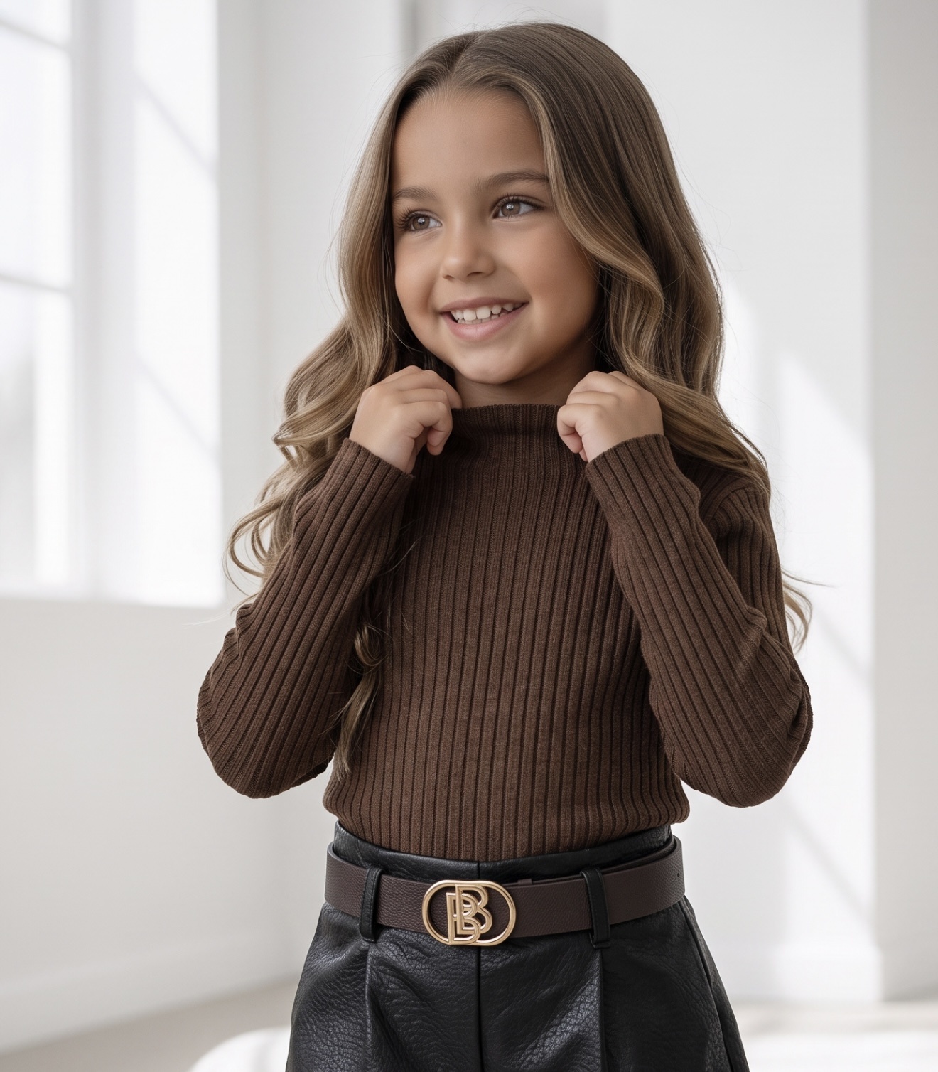 Soft Rib Top - Bruin