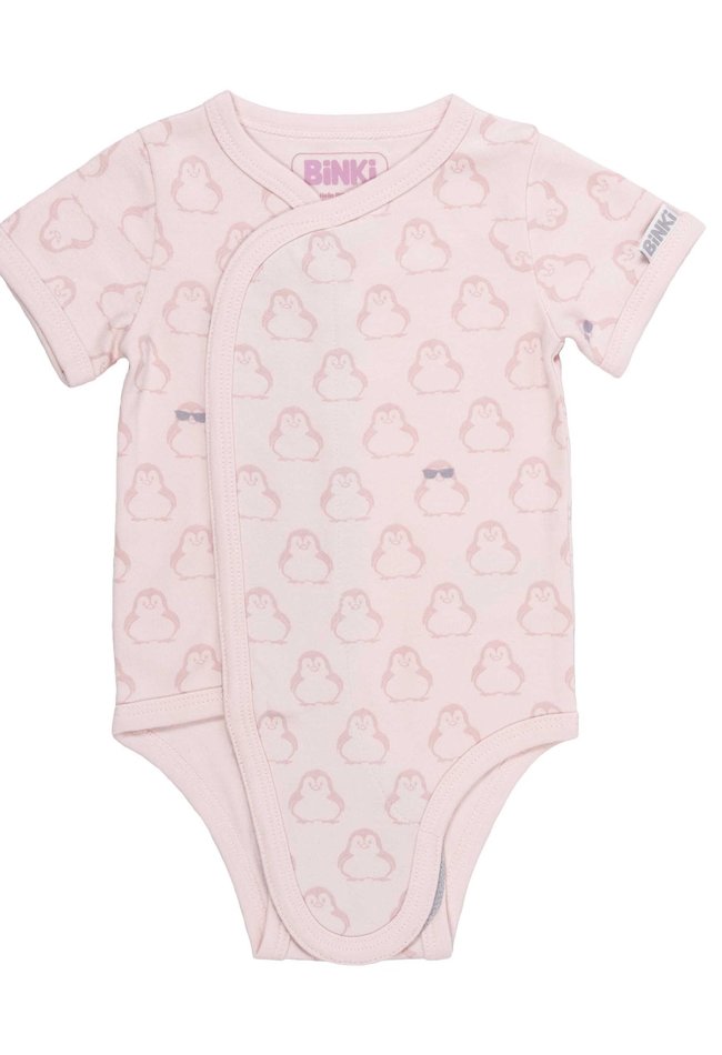 Binki Binki romper kimono short sleeve B0904 pink penguin