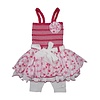 Lofff LoFff setje B7701-01 smocked dress fuchsia