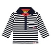 Quapi Quapi  polo longsleeve Ber S201 dark blue stripe