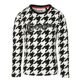 Quapi Quapi longsleeve Dinica black/white pied de poule