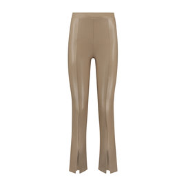 Divign the Diva Divign the Diva flair broek Flara pu beige