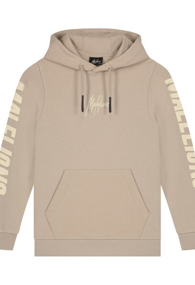 Malelions Malelions lective hoodie J1-SS22-13 taupe