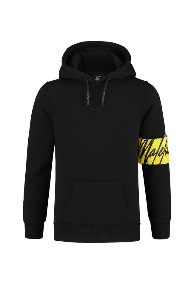 Malelions Malelions hoodie MJ-AW20-1-1 junior captain black/yellow